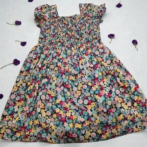 GAP Multicolor Floral Kids Dress Size 10/12